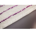Cubierta de rodillo con rayas violetas de microfibra YUDA FB 010